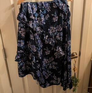 REVOLVE Majorelle Tallulah Asymmetrical Floral Skirt